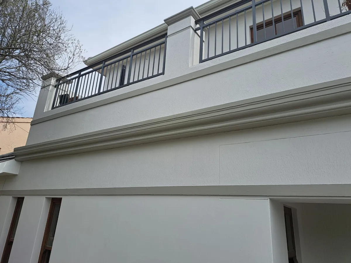 Damp-proofed exterior wall in the Boland